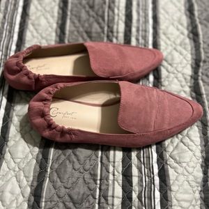 Cato Fashions pink flats pointed toe size 7